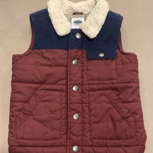 OLD NAVY • Unisex Sherpa-Collar Vest (3T)